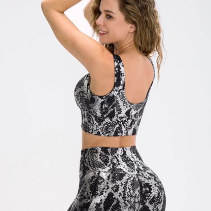Gym Sport Wear High Waist Legging Yoga Set - Image 3