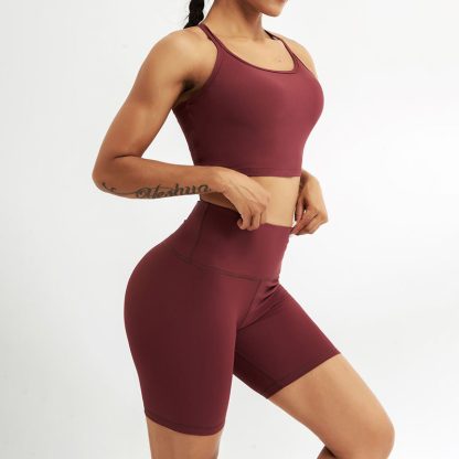 Gym Sportswear Running Leggings Women Yoga Sets - Image 3