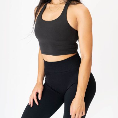 Oem Fashion Women Yoga Set Sleeveless Tanktop For Woman - Image 5