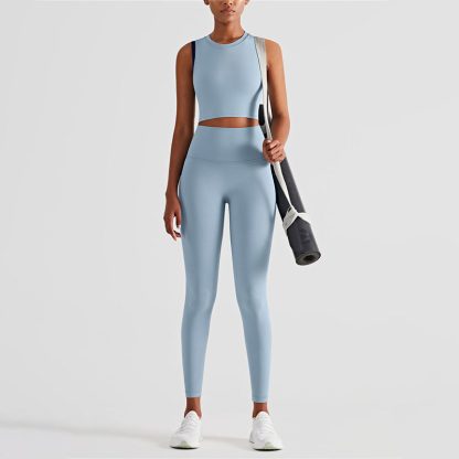 Custom Logo Women Fitness Seamless Yoga Set - Image 2