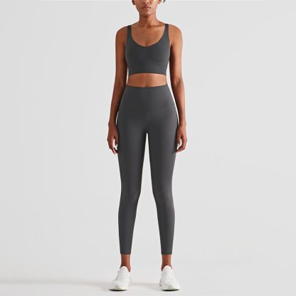 Custom Logo Women Fitness Seamless Yoga Set - Image 3