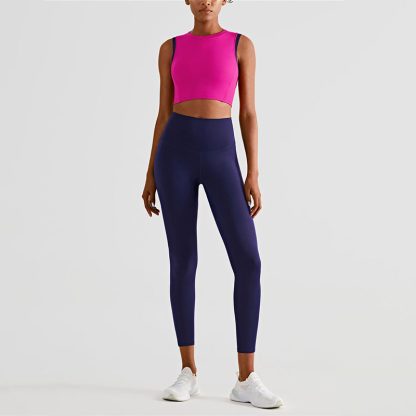 Custom Logo Women Fitness Seamless Yoga Set - Image 4