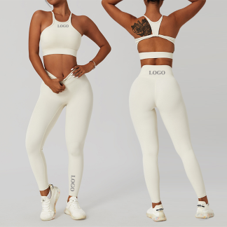 Custom Sports Two Piece Bra And Leggings Yoga Set Manufacturer