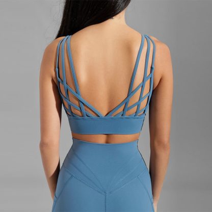 Custom Yoga Set Slimming Fitness Leggings And Top Set - Image 3