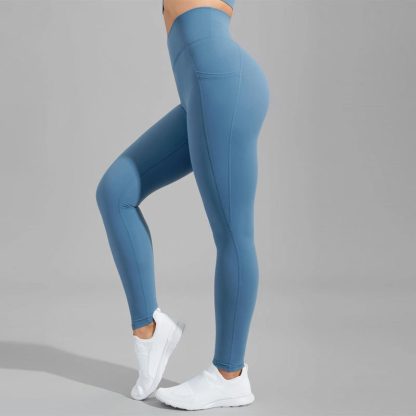 Custom Yoga Set Slimming Fitness Leggings And Top Set - Image 4