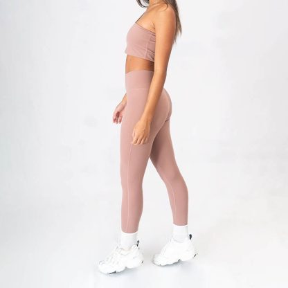 Fitness Gym Wear Female Set High Waist Athletic Legging Yoga Sets - Image 2