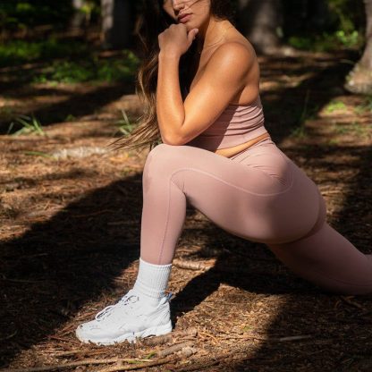 Fitness Gym Wear Female Set High Waist Athletic Legging Yoga Sets - Image 3
