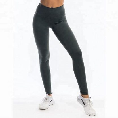 Spandex Gym Leggings Oem Back Zipper Pocket Womens Fitness Leggings