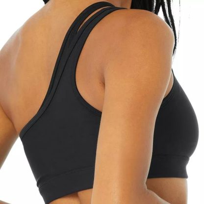 Bespoke Sports Bra Custom Seamless One Shoulder Yoga Bra - Image 2