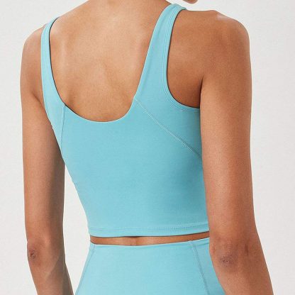 Custom Logo Sports Bra Fitness Ladies Girls Running Gym Yoga Bra Tops - Image 2