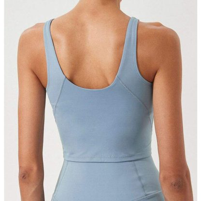 Custom Logo Sports Bra Fitness Ladies Girls Running Gym Yoga Bra Tops - Image 4