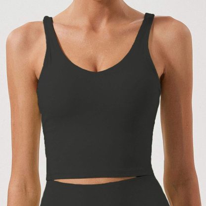 Custom Logo Sports Bra Fitness Ladies Girls Running Gym Yoga Bra Tops - Image 5
