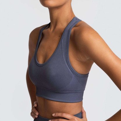 Custom Sports Bra High Quality Women Comfortable Elastic Bras - Image 2