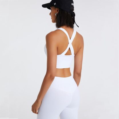 Custom Women Cross Back Sports Bra - Image 3