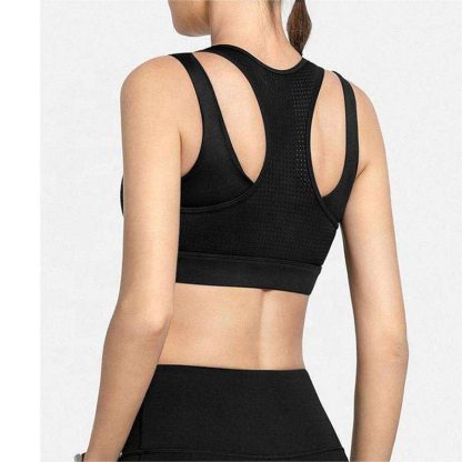 Wholesale Sports Bra Private Label Comfortable Double Layer Tops - Image 5