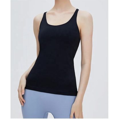 Wholesale Custom Womens Fitness Tank Top Yoga Wear - Image 4