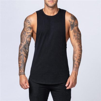 Gym Fitness Vest Wholesale Men Stringer Custom - Image 3