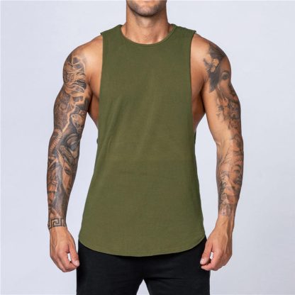 Gym Fitness Vest Wholesale Men Stringer Custom - Image 4