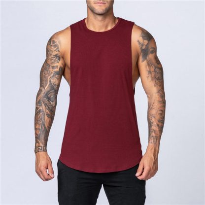 Gym Fitness Vest Wholesale Men Stringer Custom - Image 5