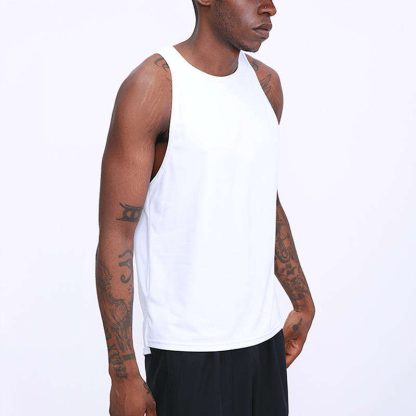 Mens Wholesale Gym Tank Tops Fitness Workout Cotton Shirt - Image 4