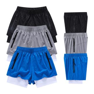 Private Label Men 2 Layers Sports Shorts Jogging
