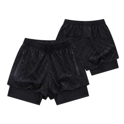 Private Label Men 2 Layers Sports Shorts Jogging - Image 4