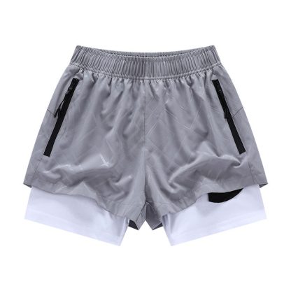 Private Label Men 2 Layers Sports Shorts Jogging - Image 6
