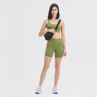 Tracksuits Yoga Shorts With Pocket High Waist Fitness Shorts