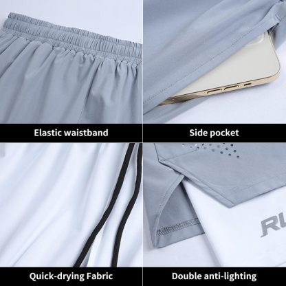 Wholesale Liner Shorts Gym Wear Dry Fit Jogger Shorts For Men - Image 2