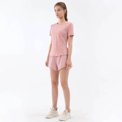 Women Customized Logo Workout Running Gym Shorts Manufacturer - Image 2