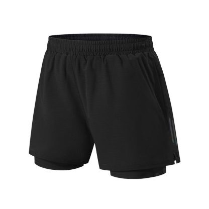 Custom Men Mesh Fabric Breathable 2 In 1 Track Running Shorts - Image 6
