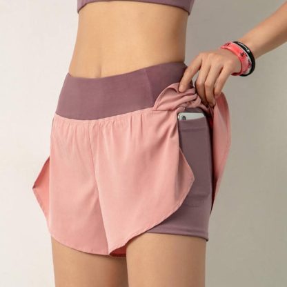 Custom Women Shorts High Waist Yoga Shorts For Women - Image 3