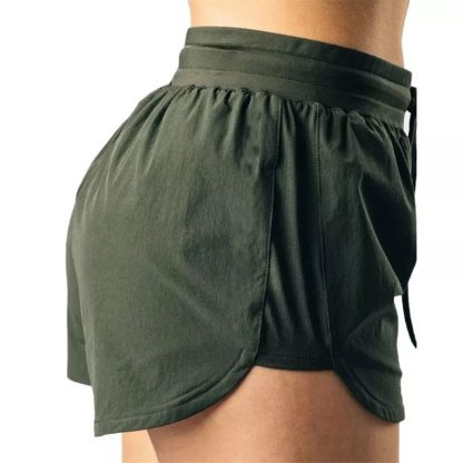 Gym Shorts Women Workout Athletic Running Blank Woven Shorts - Image 3