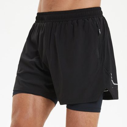 Men's Outdoor 2 In 1 Custom Men Sport Running Shorts - Image 4