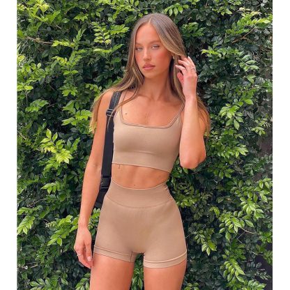 Yoga Wholesale Seamless Fitness Gym Loose Sport Shorts - Image 6