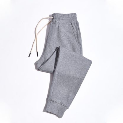 Men's Cotton Slim Fleece Joggers Athletic Running Sweatpants - Image 4