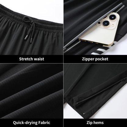 Custom Quick Dry Gym Sport Sweat Pants For Men - Image 3