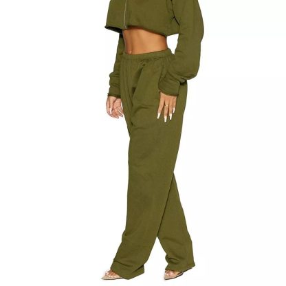 Warm Yoga Pants Cotton Fleece Skinny Jogger Pant - Image 3