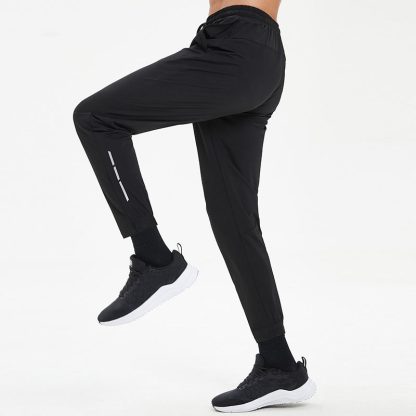 Wholesale Men Fitness Jogging Sport Zipper Pocket Gym Pants - Image 4
