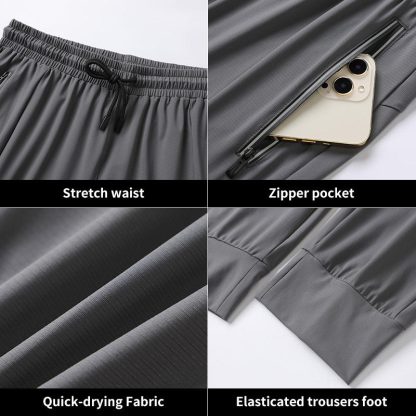 Wholesale Men Slim Fit Running Sports Trousers Casual Pants For Men - Image 6