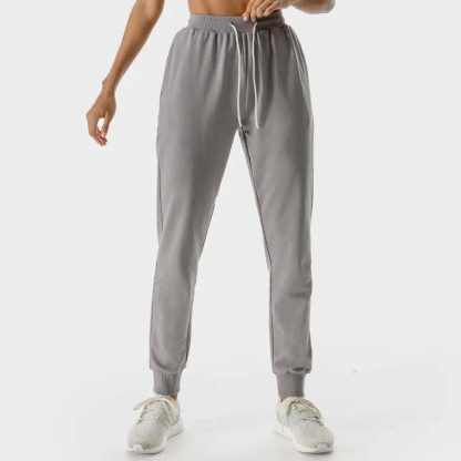 Wholesale Womens Customized Logo Printing Straight Leg Joggers