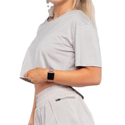 Fashion Workout Customize Cotton Spandex Women Crop Top Supplier - Image 3