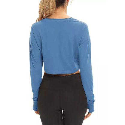 Long Sleeve Crop Top Private Label Wholesale - Image 4