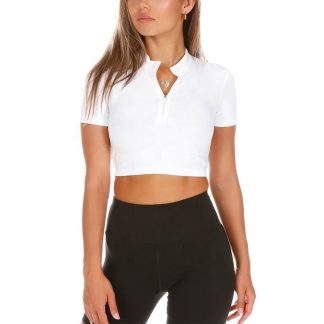 Wholesale Custom Yoga Sports T-shirt Crop Tops For Women