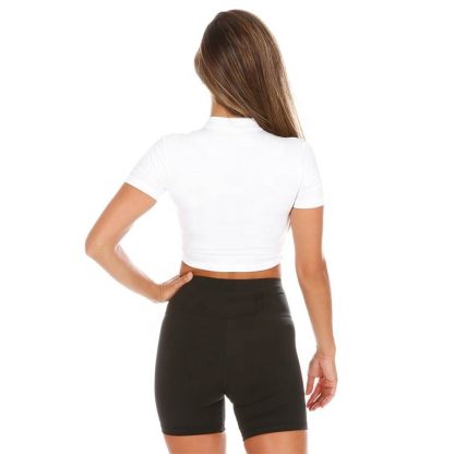 Wholesale Custom Yoga Sports T-shirt Crop Tops For Women - Image 3